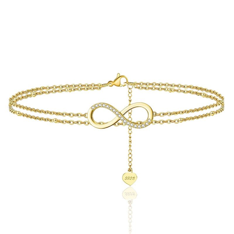 Infinitea - bracelet cheville infini