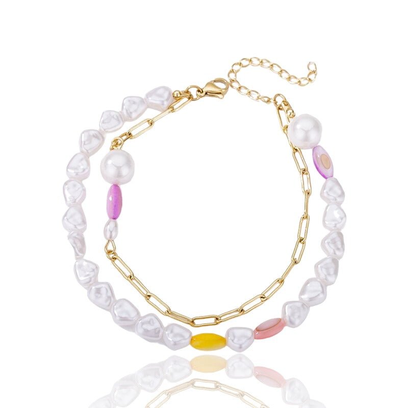 Multiperlée - bracelet cheville perle